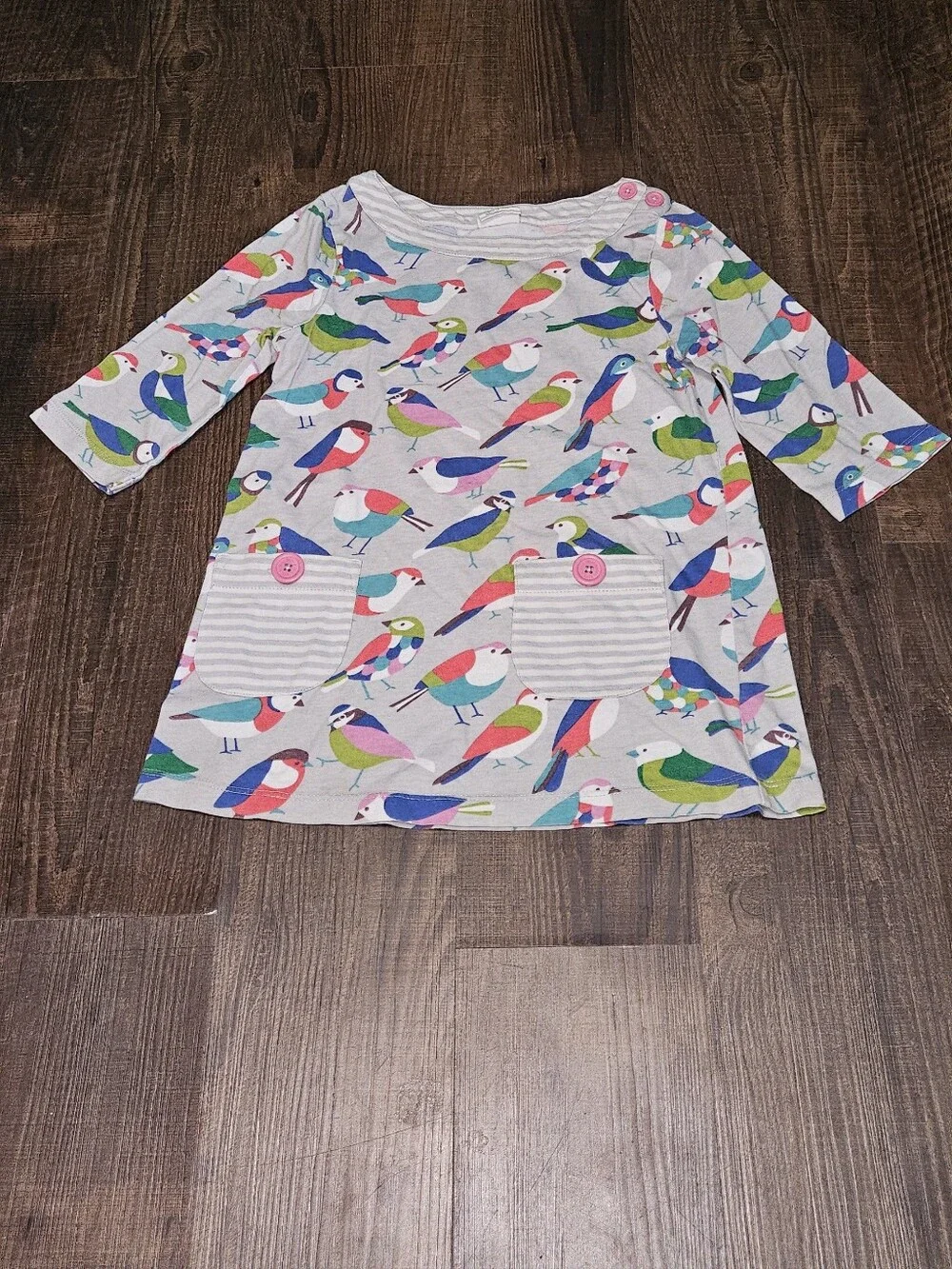 Mini Boden Bird Print Top